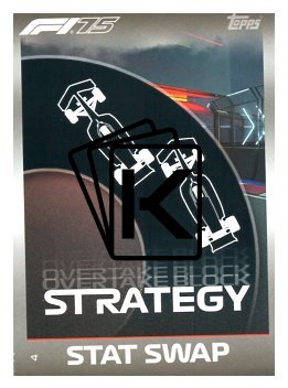 2025 Topps Turbo Attax F1 Strategy Card 4 	Overtake Block