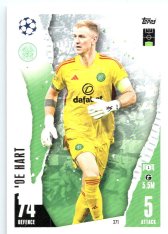 Fotbalová kartička 2023-24 Topps Match Attax UEFA Club Competitions  371 Joe Hart Celtic FC