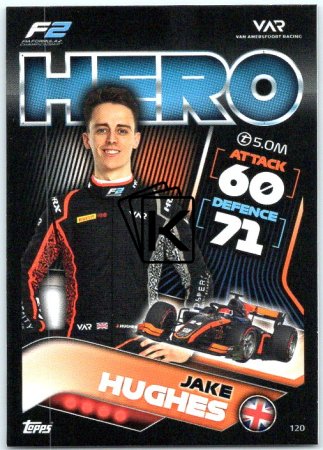 2022 Topps Formule 1 Turbo Attax 120 Jake Hughes (Van Amersfoort Racing)