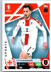 fotbalová karta Topps Match Attax EURO 2024 Update GEO4 Otar Kakabadze (Georgia)