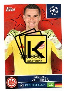 2025-26 Topps Champions League Eintracht Frankfurt 170 Michael Zetterer