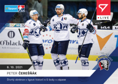 Hokejová kartička SportZoo 2021-22 Live L-021 Peter Čerešňák HC Škoda Plzeň
