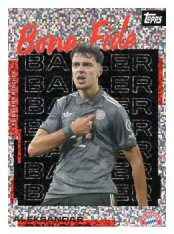fotbalová kartička 2025-26 Topps Team set FC Bayern Munchen Bona Fide Baller BB-3 Aleksandar Pavlović Static