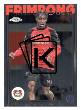 fotbalová kartička 2024-25 Topps Chrome UCC 78 Jeremie Frimpong, Bayer 04 Leverkusen