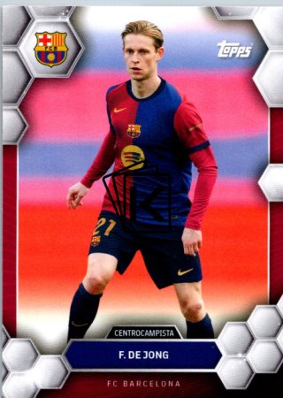 fotbalová kartička 2024-25 Topps FC Barcelona Fan Set 12  Frenkie de Jong