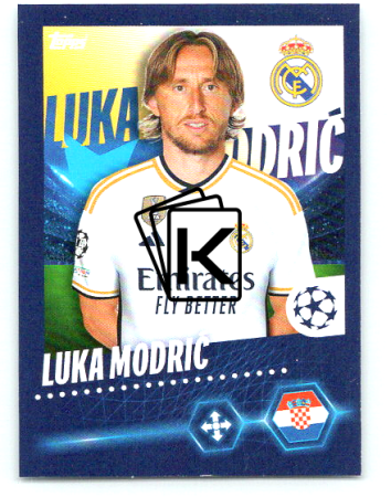 2020-21 Topps Champions League samolepka Luka Modric Real Madrid CF