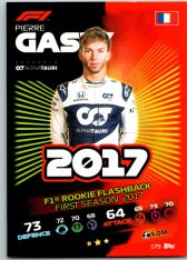 2021 Topps Formule 1 Turbo Attax Rookie Flashback 179 Pierre Gasly AlphaTauri