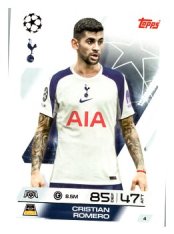 fotbalová kartička 2025-26 Topps Match Attax UCC  4 Cristian Romero (Tottenham Hotspur)