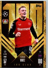 fotbalová kartička 2024-25 Topps Match Attax UEFA Club Competitions 100 club 473 Florian Wirtz (Bayer 04 Leverkusen)