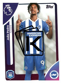 fotbalová kartička 2025-26 Topps  Premier League 87 João Pedro (Brighton & Hove Albion)