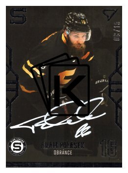 Podepsaná Hokejová kartička SportZoo 2022-23 Klub Legend 08 Adam Polášek HC Sparta Praha /15
