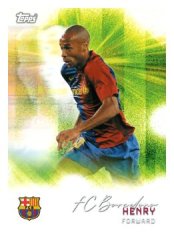 fotbalová kartička 2025-26 Topps Team set FC Barcelona Pitch Pursuits 30 Thierry Henry
