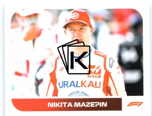 samolepka 2021 Topps Formule 1 193 Nikita Mazepin Haas RC