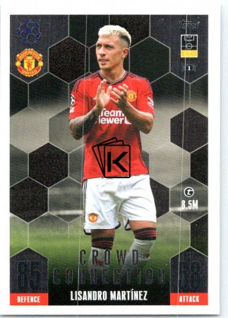 2023-24 Topps Match Attax EXTRA UEFA Club Competition Crowd Connection 237 Lisandro Martínez (Manchester United)