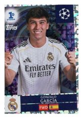 2025-26 Topps Champions League  Parallels Chrome 296 Gonzalo García (Real Madrid C.F.)
