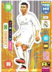 fotbalová karta Panini Adrenalyn XL FIFA 365 2021 Titan 341 Casemiro Real Madrid CF