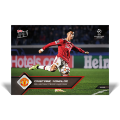 Fotbalová kartička Topps Now 2021-22 UCL 61 Cristiano Ronaldo Manchester United