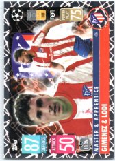 fotbalová kartička 2021-22 Topps Match Attax UEFA Champions League Master & Apprentice 426 José María Giménez & Renan Lodi Atletico de Madrid