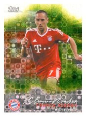 fotbalová kartička 2025-26 Topps Team set FC Bayern Munchen Pitch Pursuits PP-6 Franck Ribéry Halo