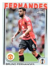 fotbalová kartička 2024-25 Topps Chrome Refractor 152 - Bruno Fernandes