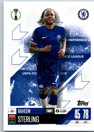fotbalová kartička 2024-25 Topps Match Attax UEFA Club Competitions  96 Raheem Sterling (Chelsea)
