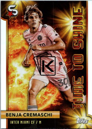 2024 Topps Superstars MLS Time to Shine Benja Cremaschi Inter Miami