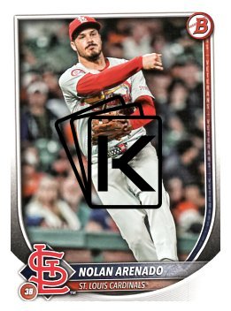 Baseballová karta 2025 Bowman 68 Nolan Arenado, St. Louis Cardinals