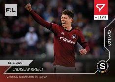 fotbalová kartička 2022-23 SportZoo Fortuna Liga Live L-107 Ladislav Krejčí AC Sparta Praha  / 125