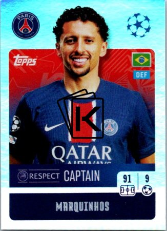 2024-25 Topps Champions League 284 Marquinhos (Paris Saint-Germain)