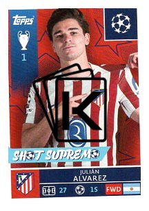 2025-26 Topps Champions League Atlético Madrid 124 Julián Álvarez