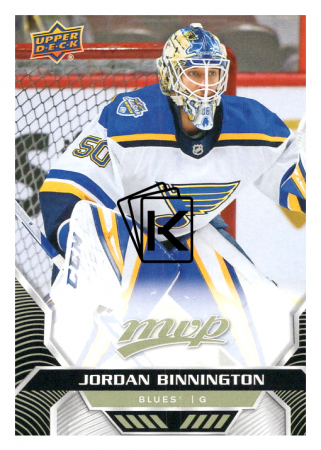 2020-21 UD MVP 107 Jordan Binnington - St. Louis Blues