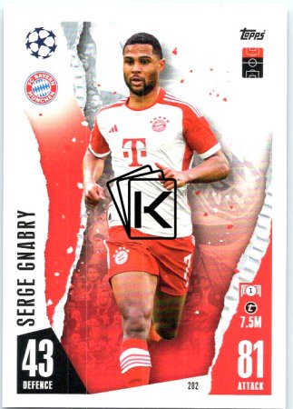 Fotbalová kartička 2023-24 Topps Match Attax UEFA Club Competitions 202	Serge Gnabry FC Bayern München