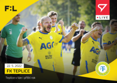 fotbalová kartička SportZoo 2021-22 Live L-150 FK Teplice vyhraná baráž