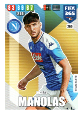 Fotbalová kartička Panini Adrenalyn XL FIFA 365 - 2020 Team Mate 269 Kostas Manolas SSC Neapol