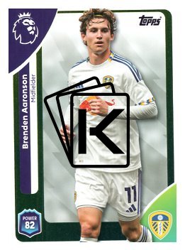 fotbalová kartička 2025-26 Topps  Premier League 332 Brenden Aaronson (Leeds United)