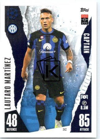 Fotbalová kartička 2023-24 Topps Match Attax UEFA Club Competitions 342 Lautaro Martínez FC Inter Milan