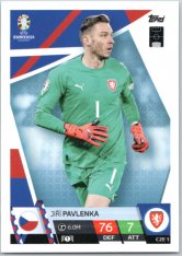 fotbalová karta Topps Match Attax EURO 2024 CZE1 Jiří Pavlenka (Czech Republic)
