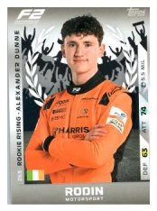 2025 Topps Turbo Attax F1 Rodin Motorsport Rookie Rising HP 263 Alexander Dunne