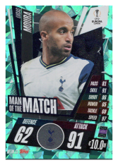 fotbalová kartička 2020-21 Topps Match Attax Champions League MTM11 Lucas Moura Tottenham Hotspur Update