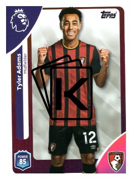 fotbalová kartička 2025-26 Topps  Premier League 43 Tyler Adams (AFC Bournemouth)