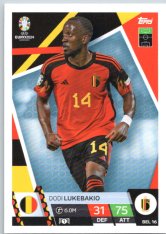 fotbalová karta Topps Match Attax EURO 2024 BEL16 Dodi Lukebakio (Belgium)