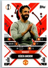 Fotbalová kartička 2024-25 Topps Match Attax EXTRA UEFA Club Competitions Manager Career 110.  Rúben Amorim (Manchester United)
