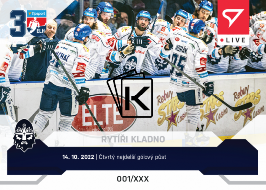 Hokejová kartička SportZoo 2022-23 Live L-023 Rytíři Kladno