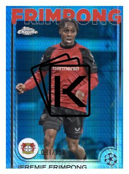 fotbalová kartička 2024-25 Topps Chrome 78 - Jeremie Frimpong limit 091/150