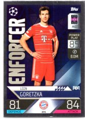 Fotbalová kartička 2022-23 Topps Match Attax UCL Enforcer 201 Leon Goretzka - FC Bayern Mnchen
