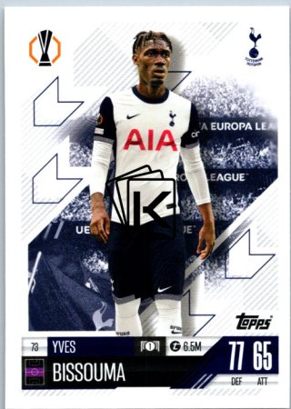 fotbalová kartička 2024-25 Topps Match Attax UEFA Club Competitions  73 Yves Bissouma (Tottenham Hotspur)