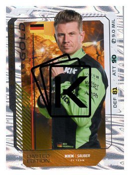2025 Topps Turbo Attax F1 Kick Sauber Limited Edition Gold LE11 Nico Hulkenberg