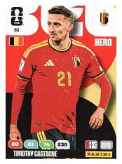 fotbalová kartička World Cup 2026 Adrenalyn XL 63 Timothy Castagne (Belgium)