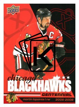 2025-26 Upper Deck Centennial Chicago Blackhawks 91 Martin Lapointe