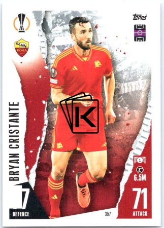 Fotbalová kartička 2023-24 Topps Match Attax UEFA Club Competitions 357 Bryan Cristante AS Řím